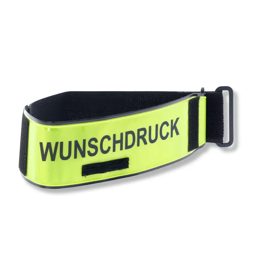 Armbinde HighViz, neongelb mit Wunschaufdruck
