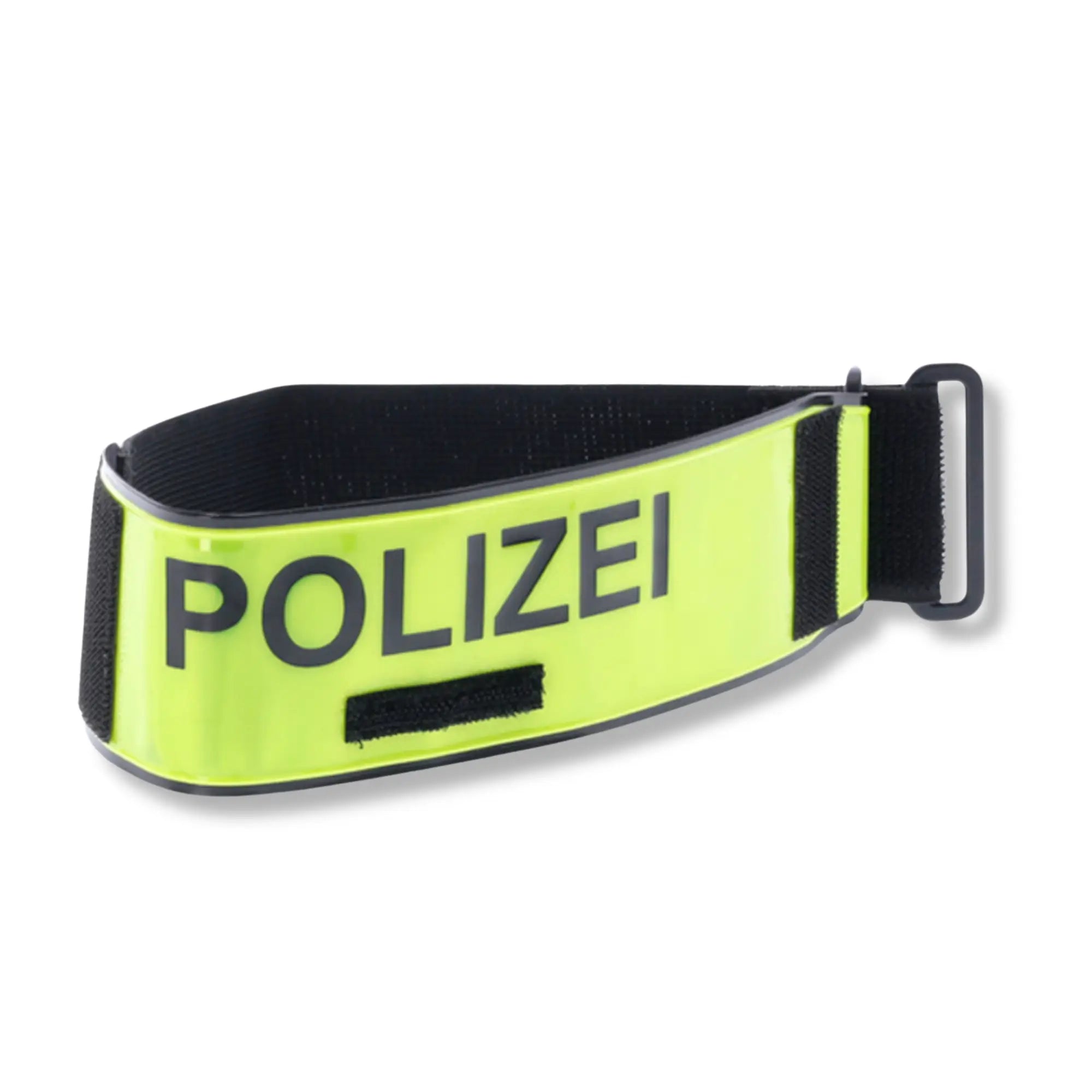 Armbinde neongelb mit Polizei Schriftzug, reflektierend