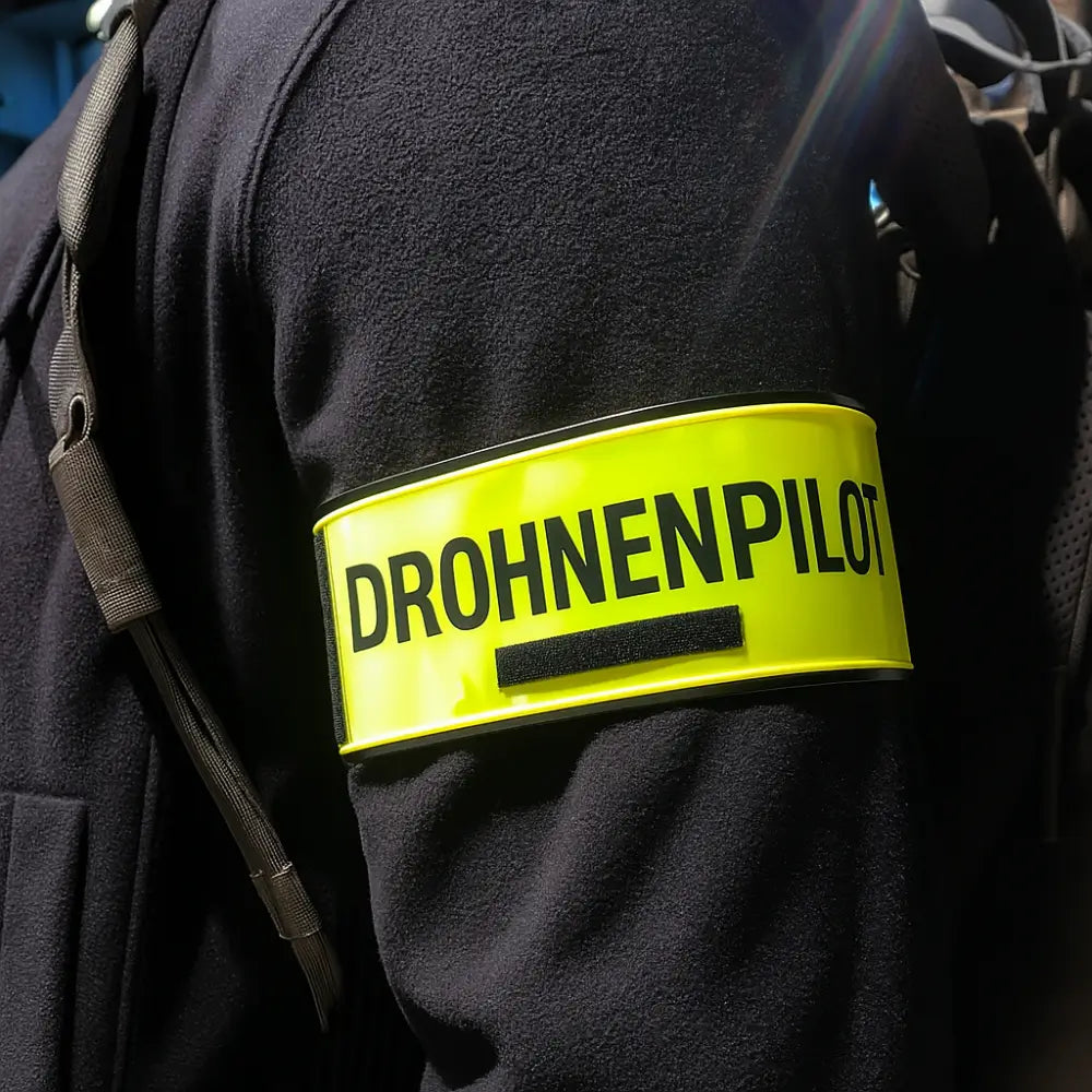 Armbinde HighViz, neongelb mit Wunschaufdruck