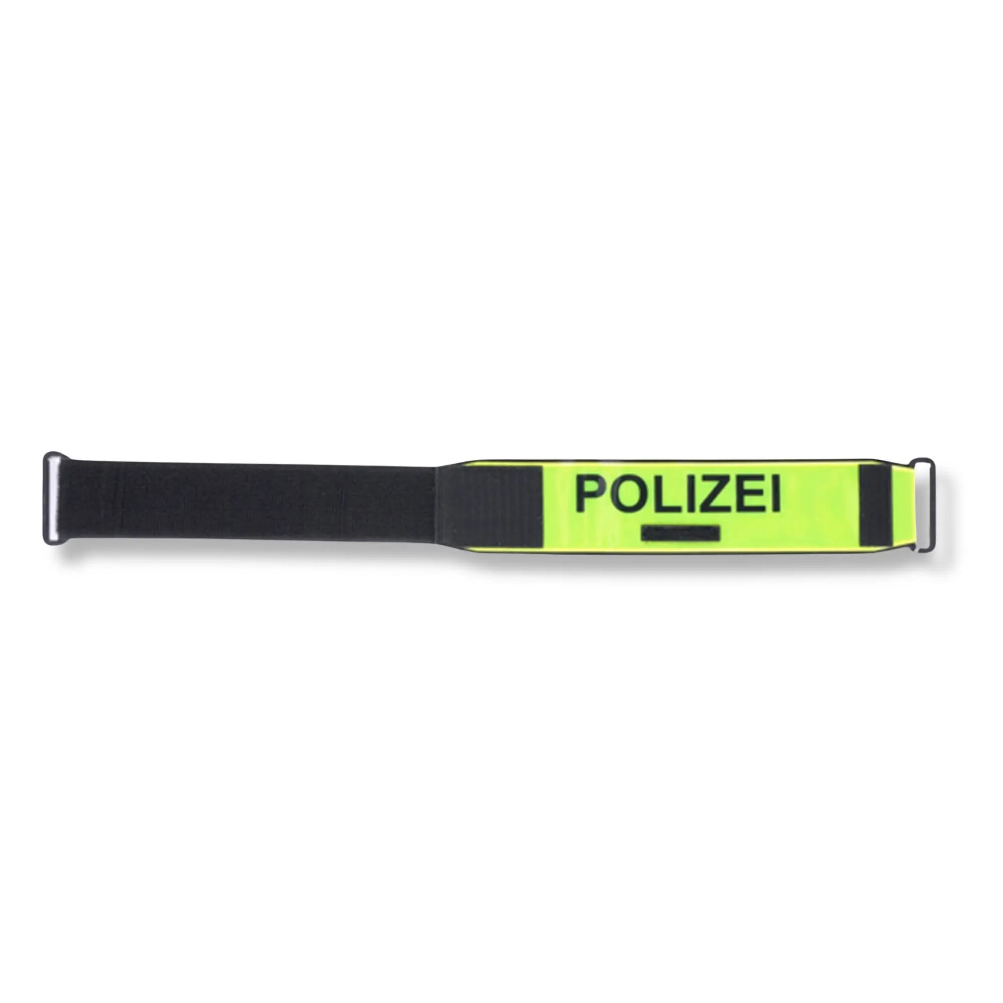 Armbinde neongelb mit Polizei Schriftzug, reflektierend