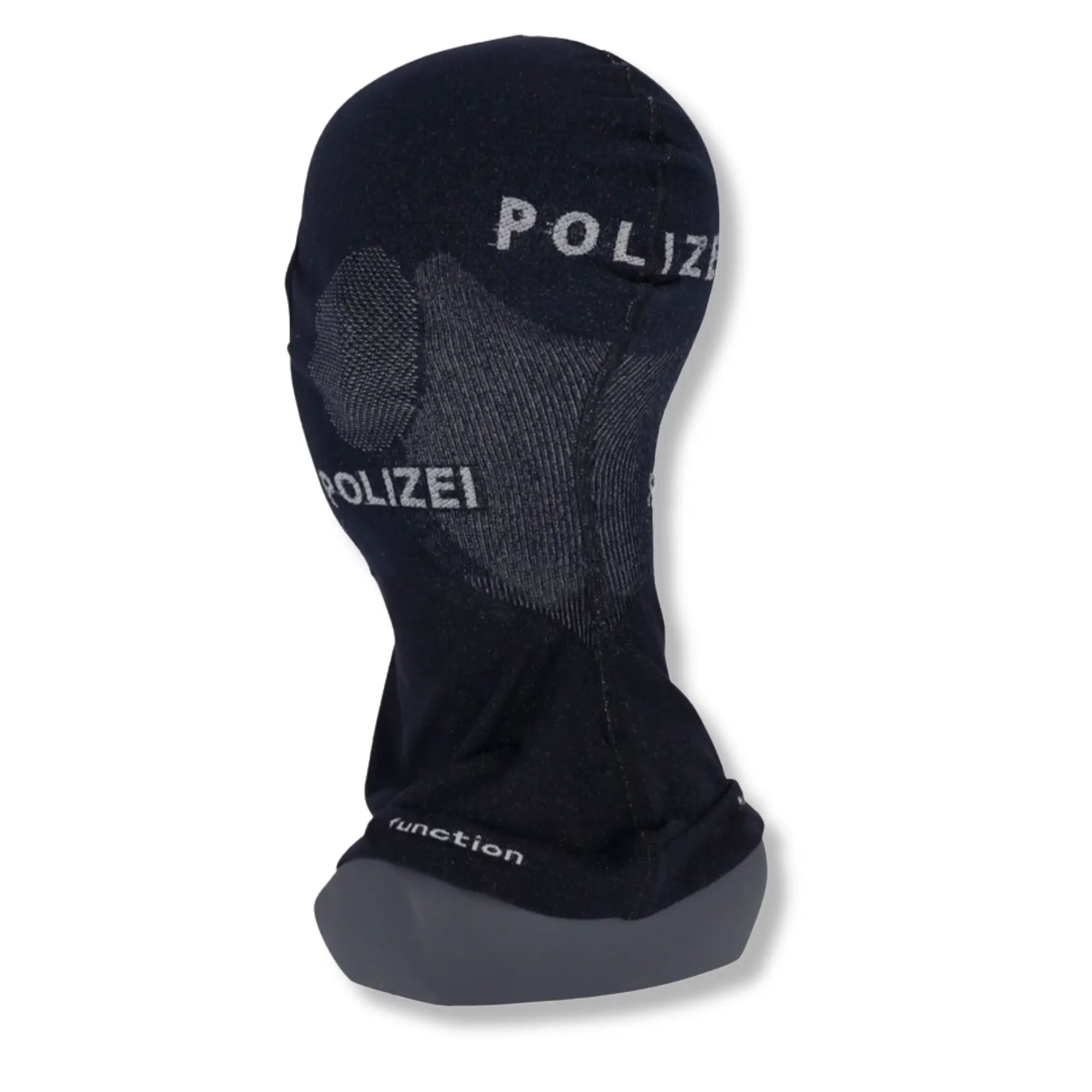 Atmungsaktive Sturmhaube schwarz mit Polizei Aufschrift von Etzel