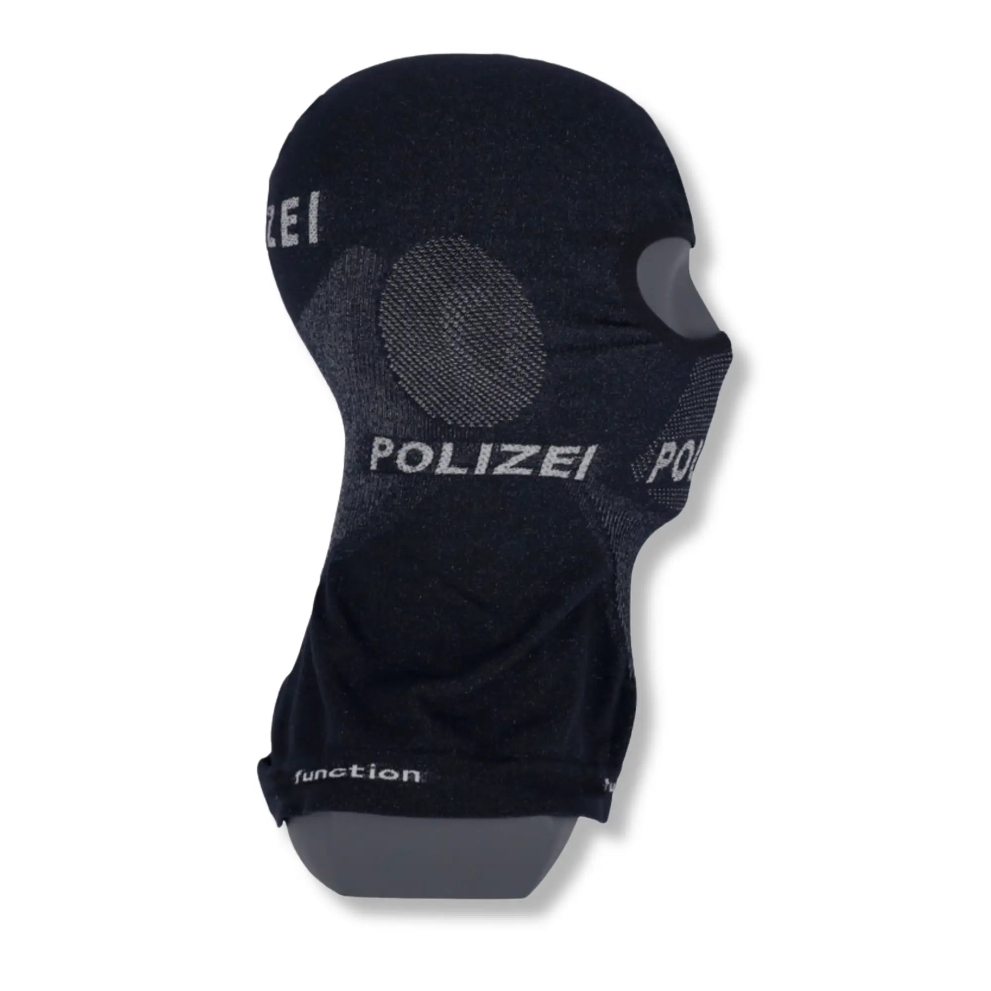 Atmungsaktive Sturmhaube schwarz mit Polizei Aufschrift von Etzel