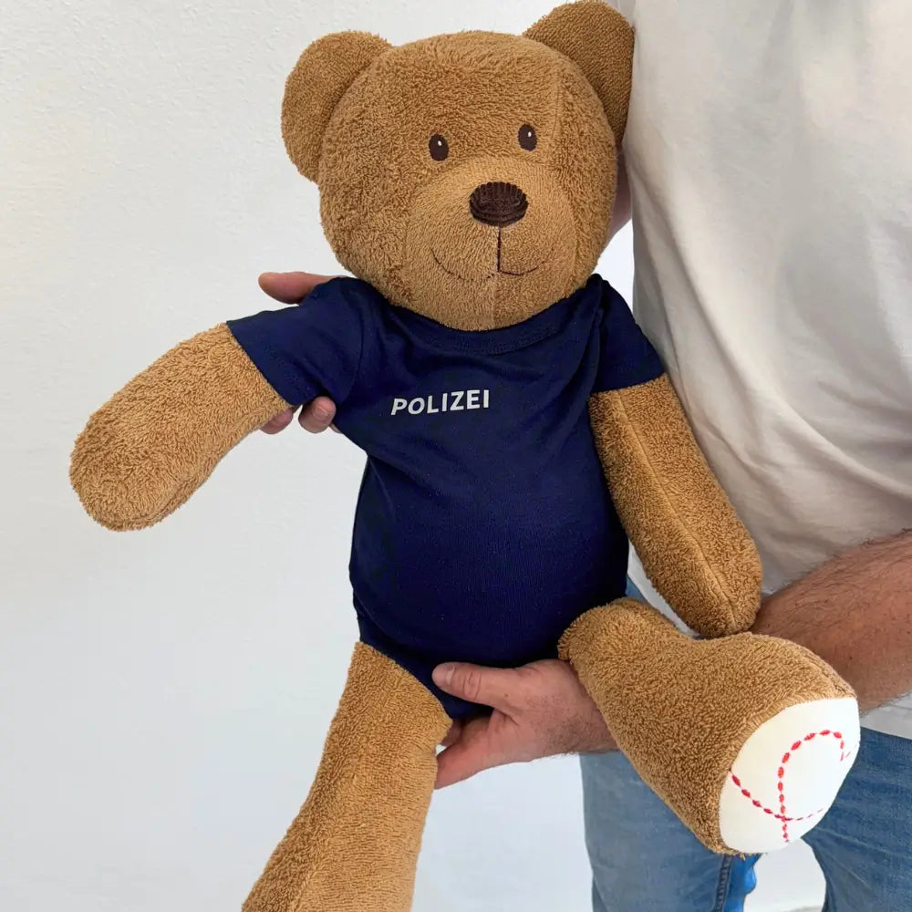 BabyBody kurzarm - POLIZEI (silber)