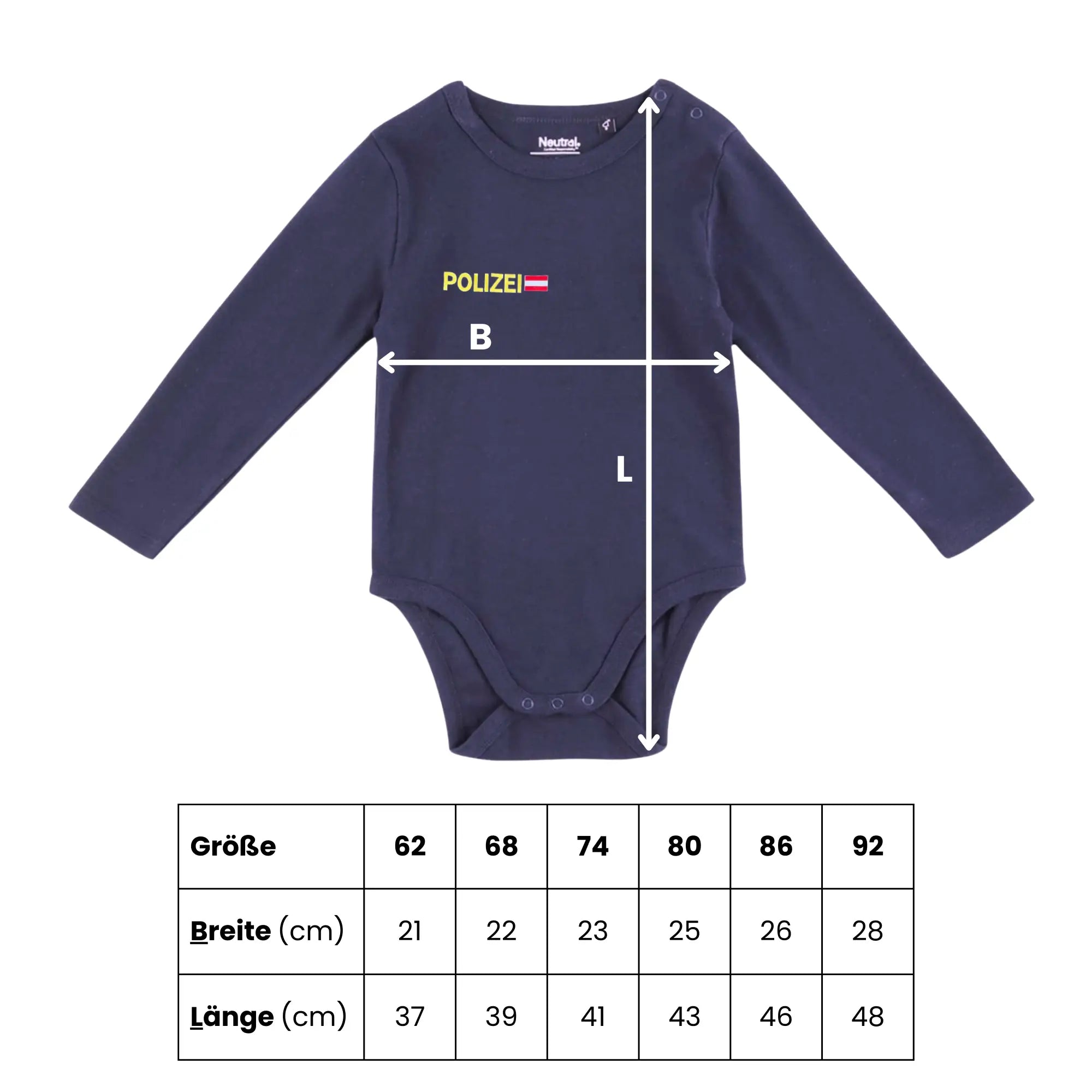 BabyBody langarm - POLIZEI (Österreich)