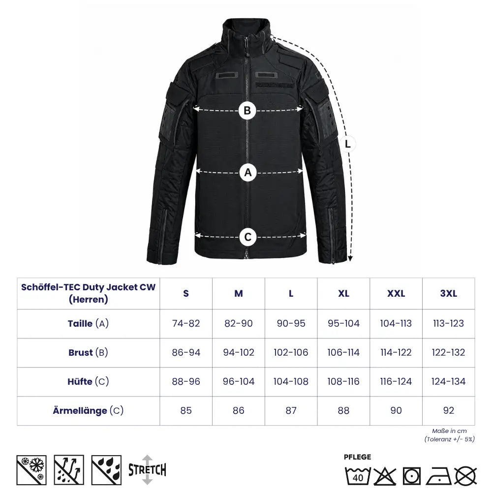 Schöffel TEC Duty Jacket CW – Einsatzjacke für kühlere Tage (Herren)