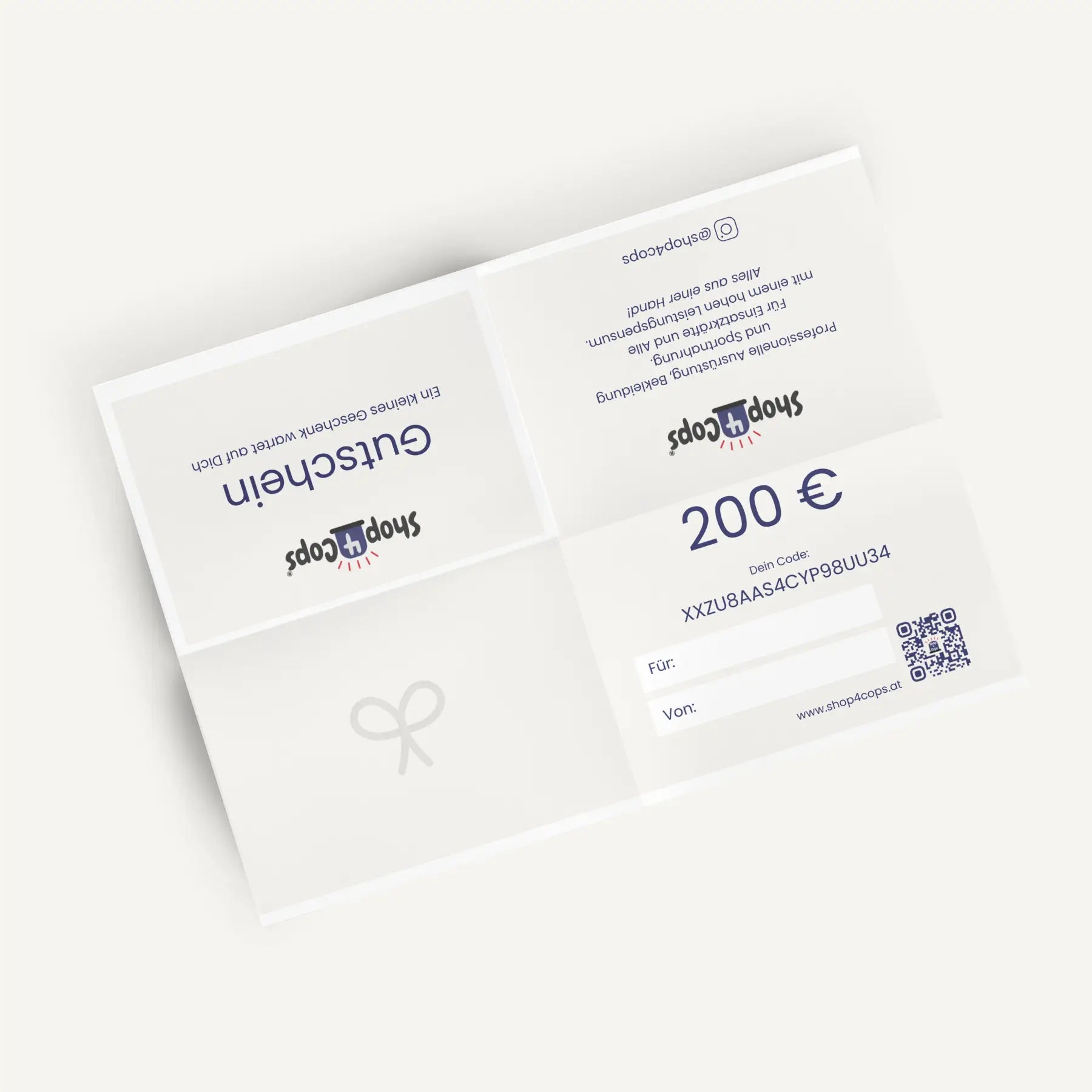 Shop4Cops Geschenkgutschein 200€
