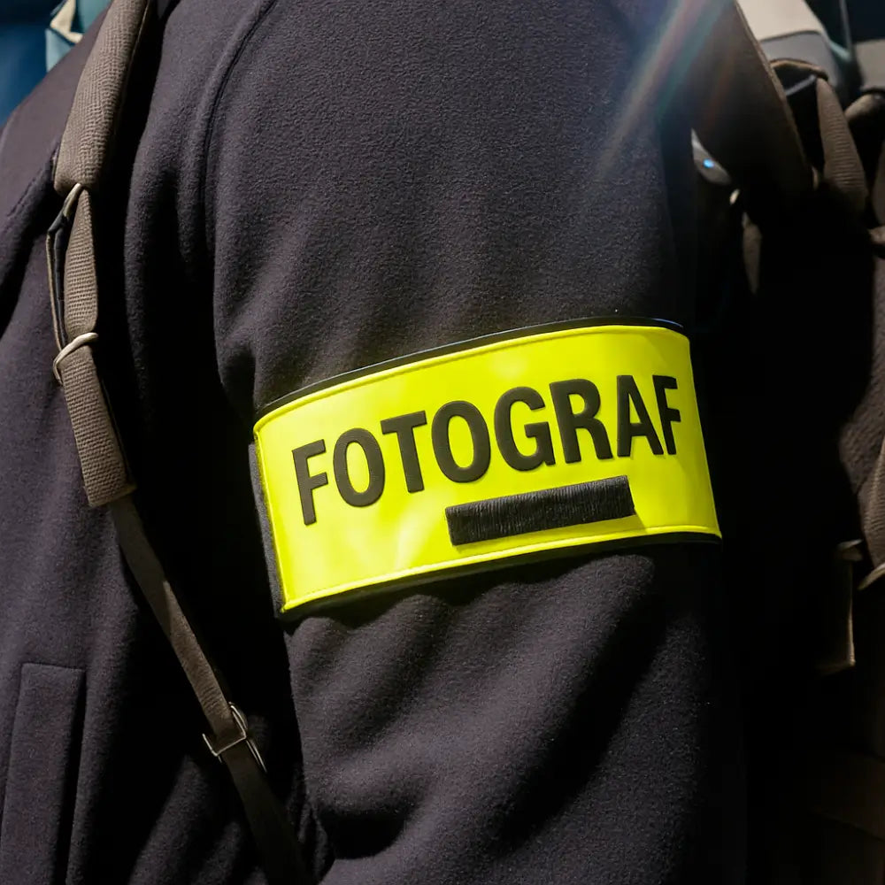 Armbinde HighViz, neongelb mit Wunschaufdruck