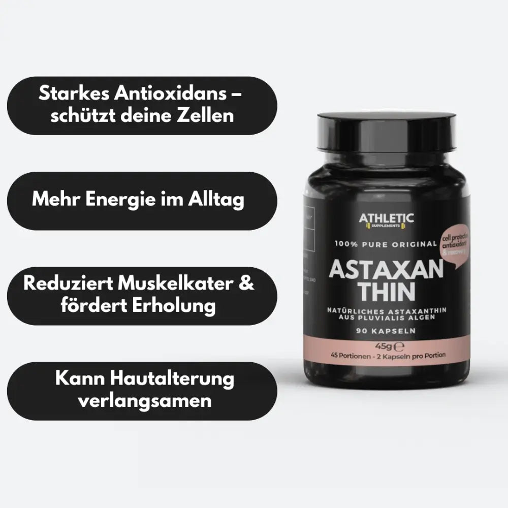 ATHLETIC SUPPLEMENTS Astaxanthin Kapseln Pure