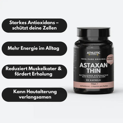 ATHLETIC SUPPLEMENTS Astaxanthin Kapseln Pure