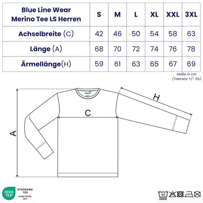BLUE LINE WEAR Merino Tee LS