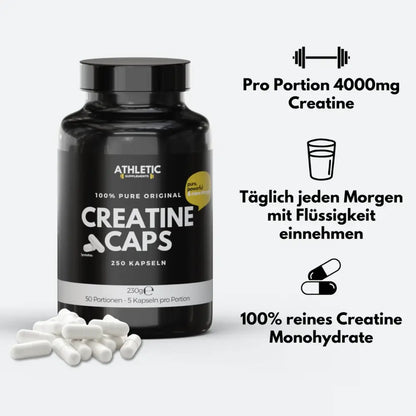 ATHLETIC SUPPLEMENTS Creatine Kapseln Pure