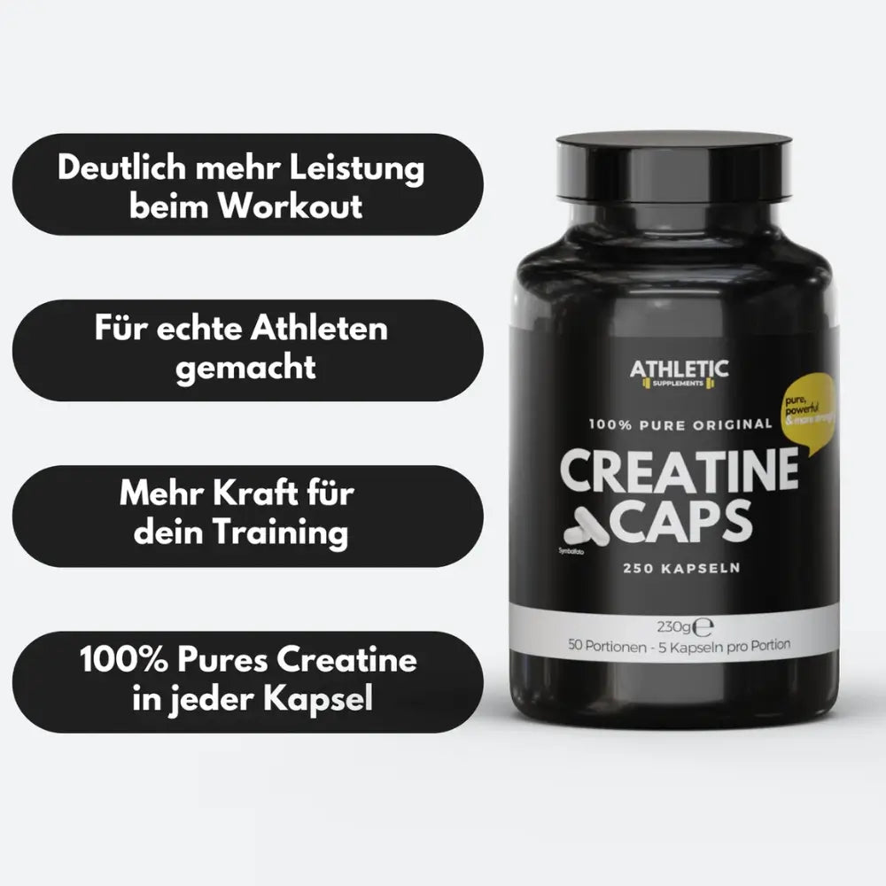 ATHLETIC SUPPLEMENTS Creatine Kapseln Pure