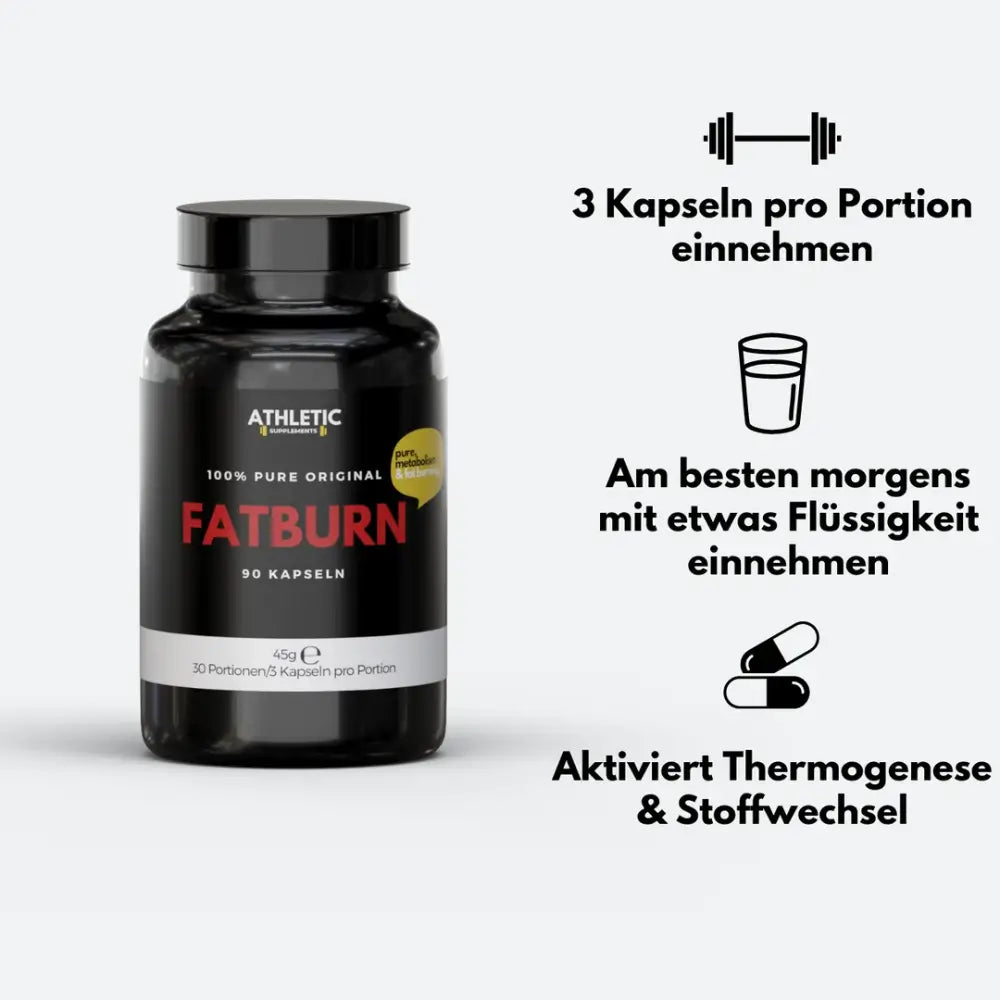 ATHLETIC SUPPLEMENTS Fatburn Kapseln Pure