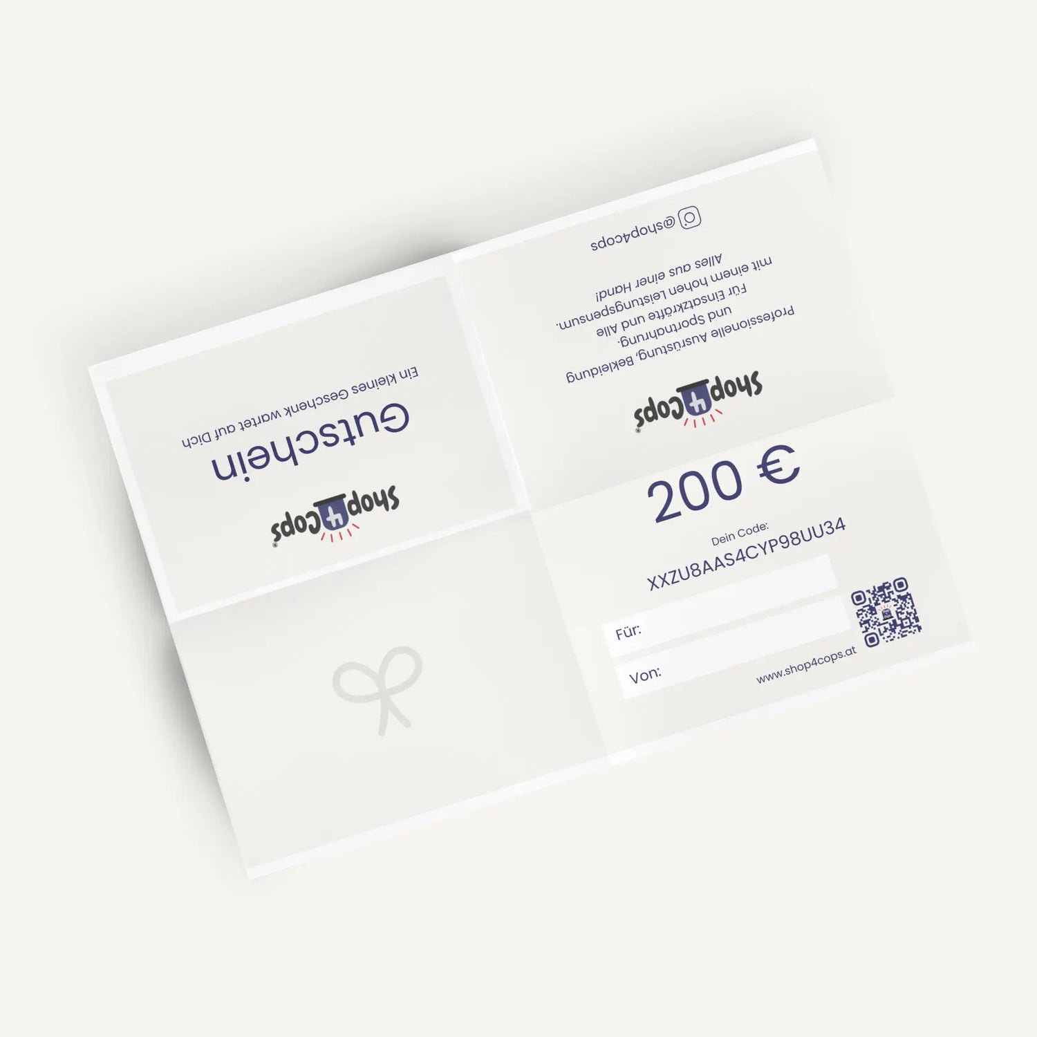 Shop4Cops Geschenkgutschein 200€