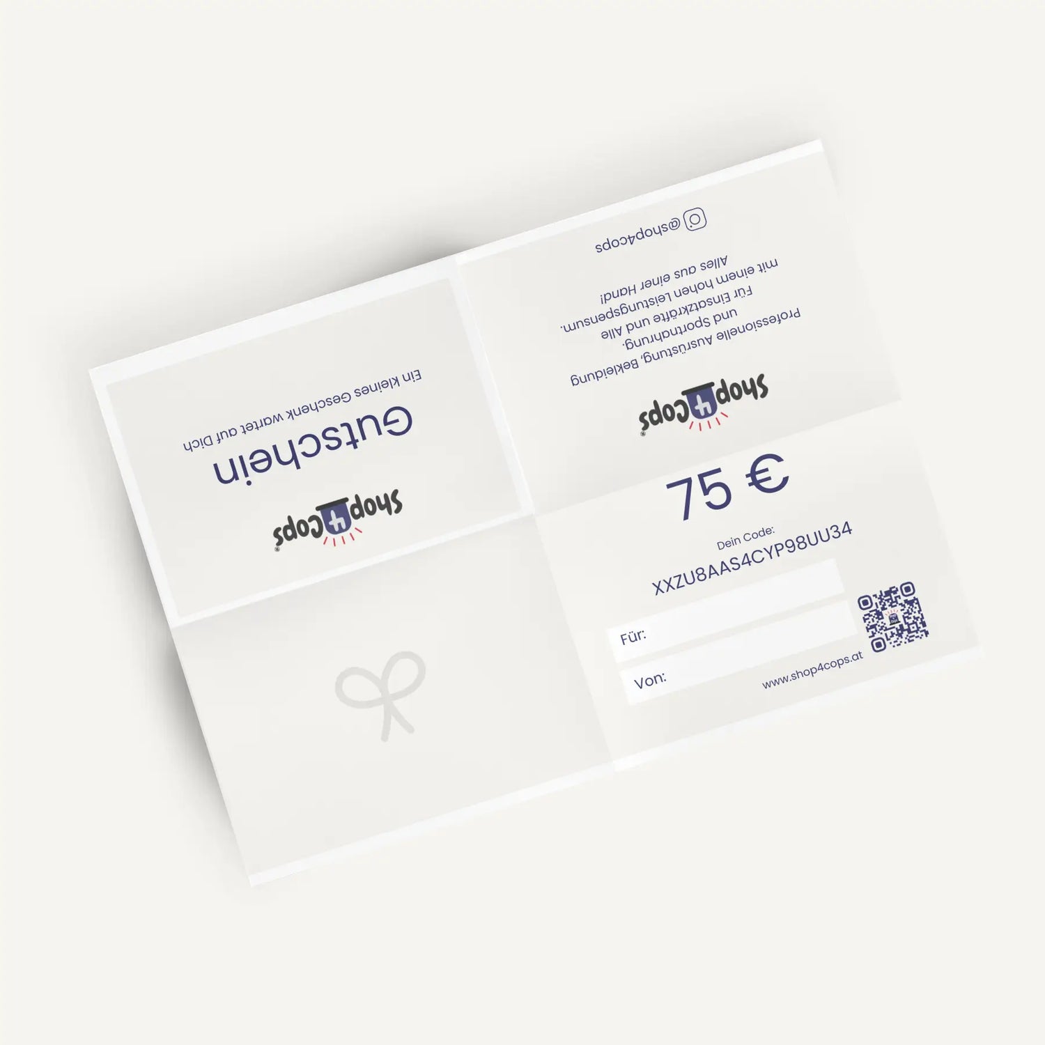 Shop4Cops Geschenkgutschein 75€