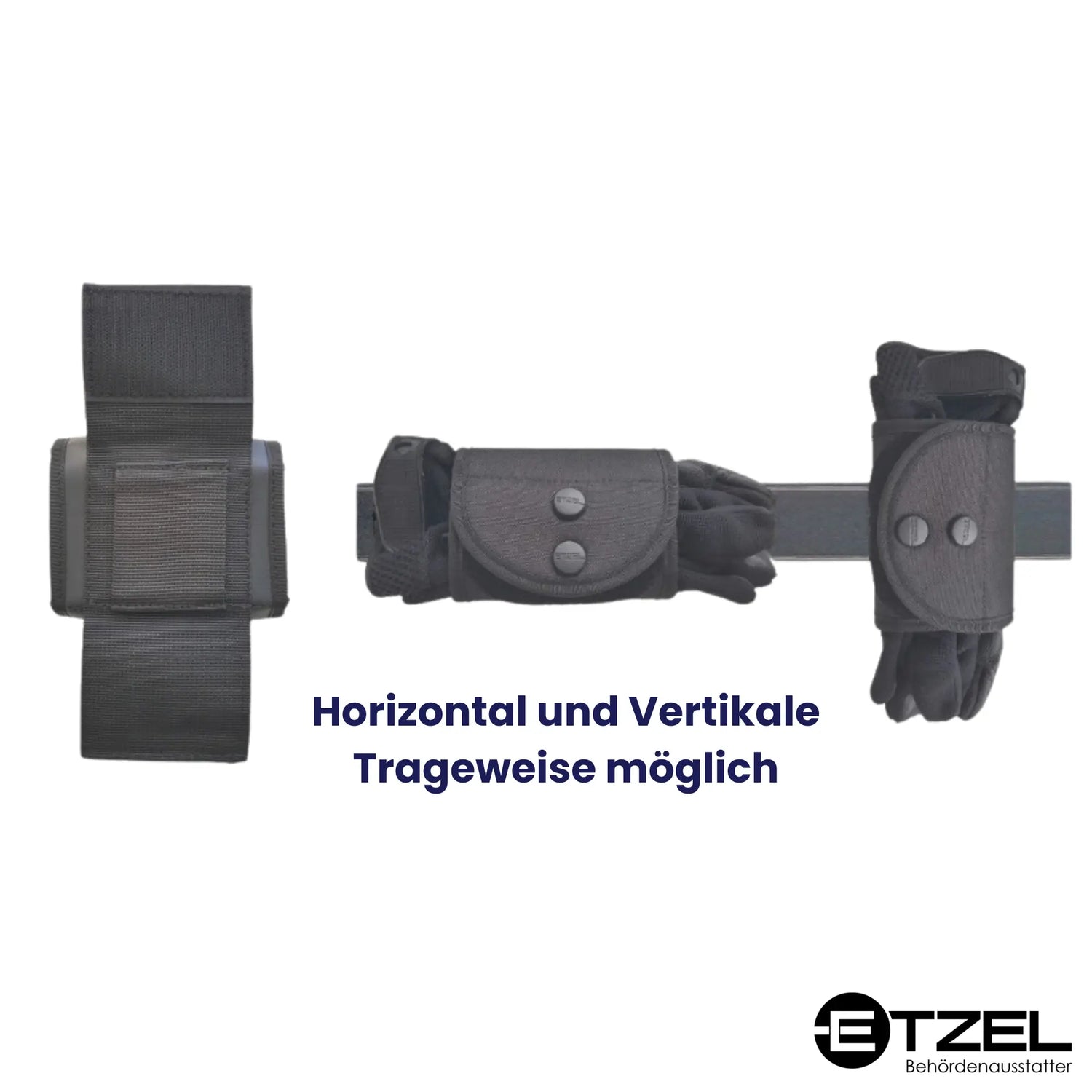 ETZEL® Handschuhholster standard, mit Druckknopf/Klett