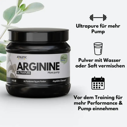 ATHLETIC SUPPLEMENTS L-Arginin Ultrapure 300g