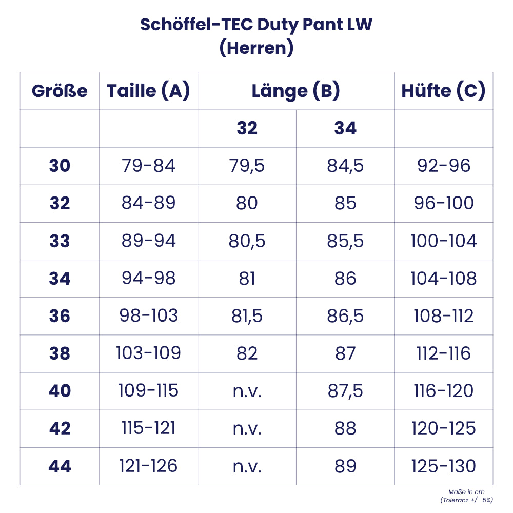 Schöffel TEC Duty Pants LW – Leichte Sommer-Einsatzhose (Herren)