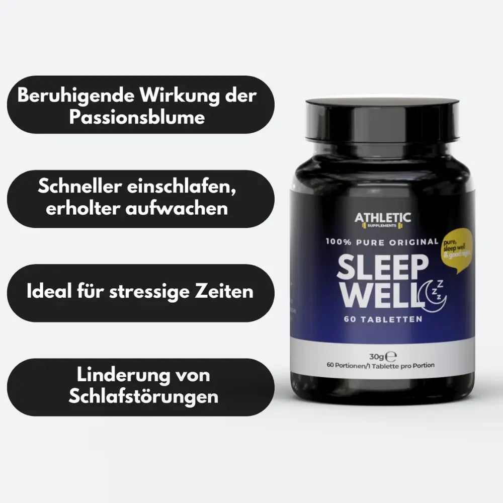 ATHLETIC SUPPLEMENTS Sleep Well Tabletten Pure
