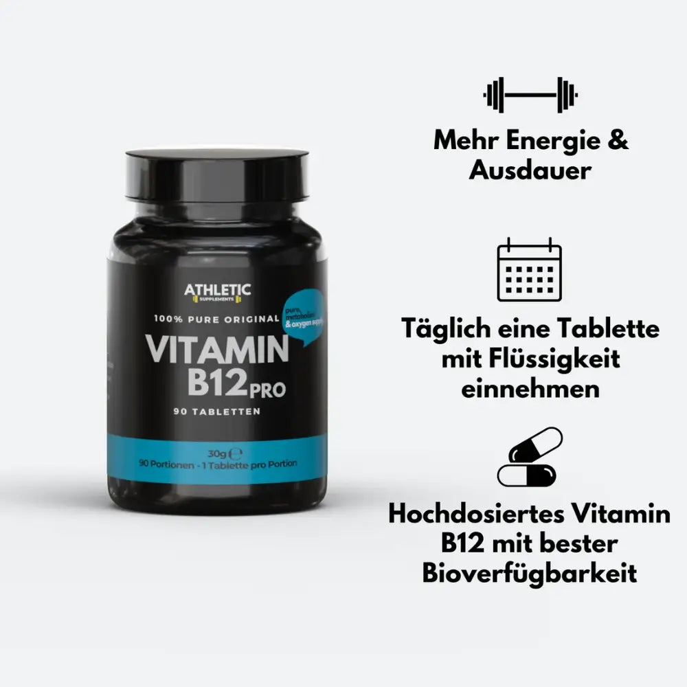 ATHLETIC SUPPLEMENTS Vitamin B12 Tabletten Pro
