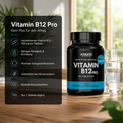 ATHLETIC SUPPLEMENTS Vitamin B12 Tabletten Pro