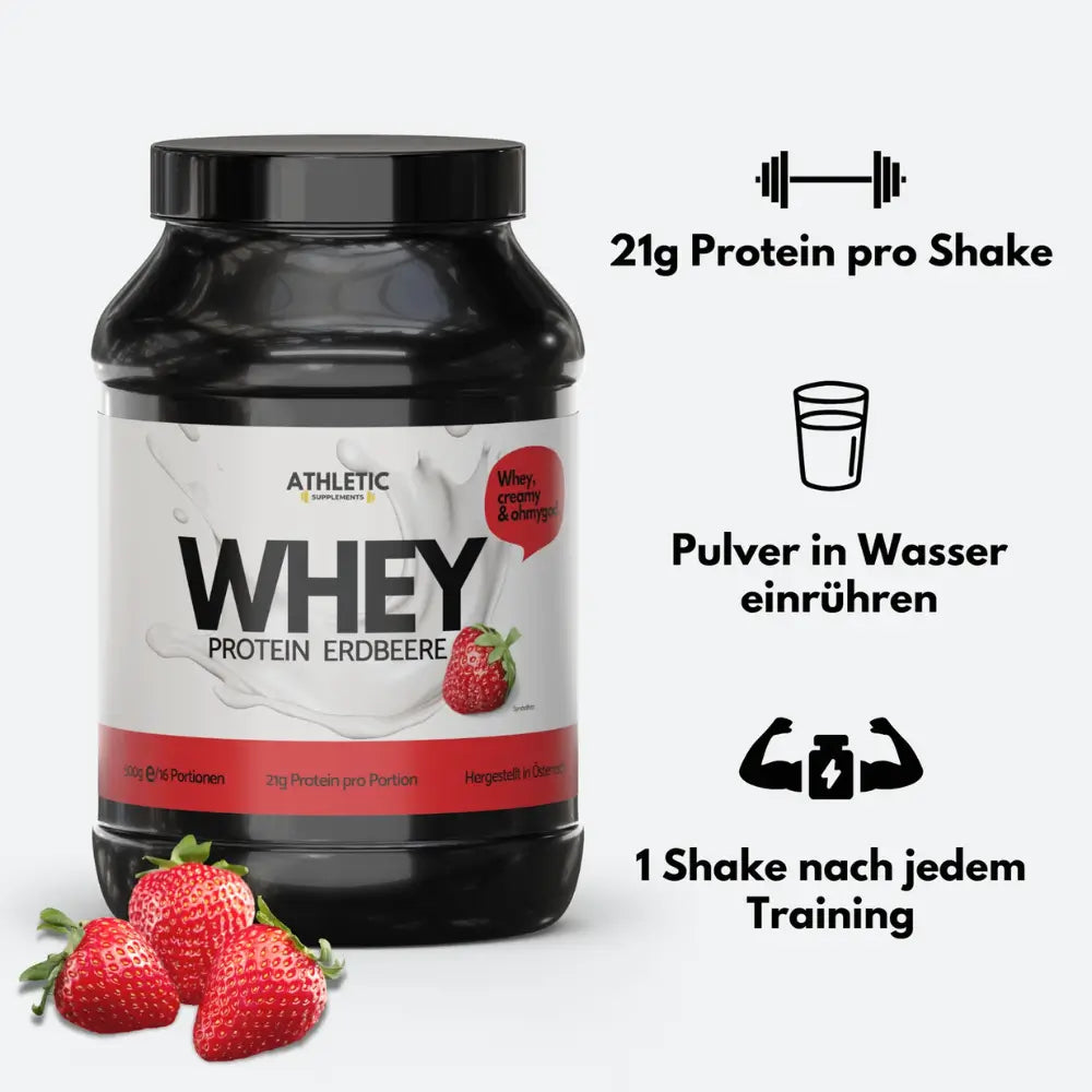 ATHLETIC SUPPLEMENTS Whey Protein 500 g