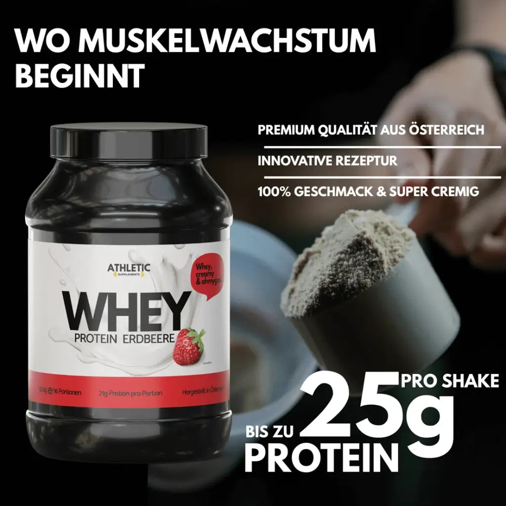ATHLETIC SUPPLEMENTS Whey Protein 500 g