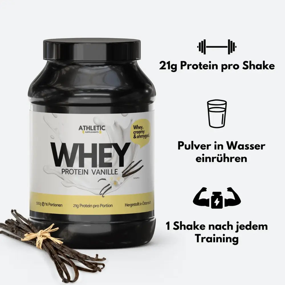 ATHLETIC SUPPLEMENTS Whey Protein 500 g
