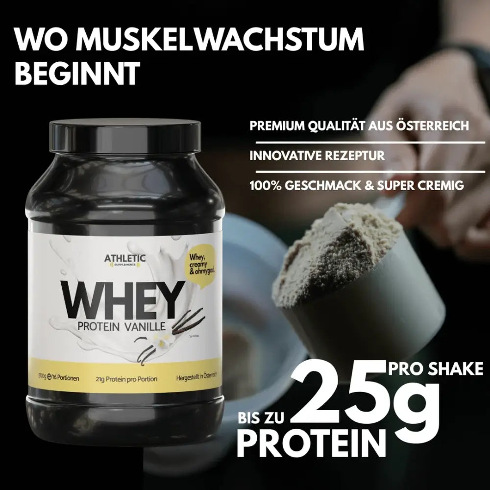 ATHLETIC SUPPLEMENTS Whey Protein 500 g