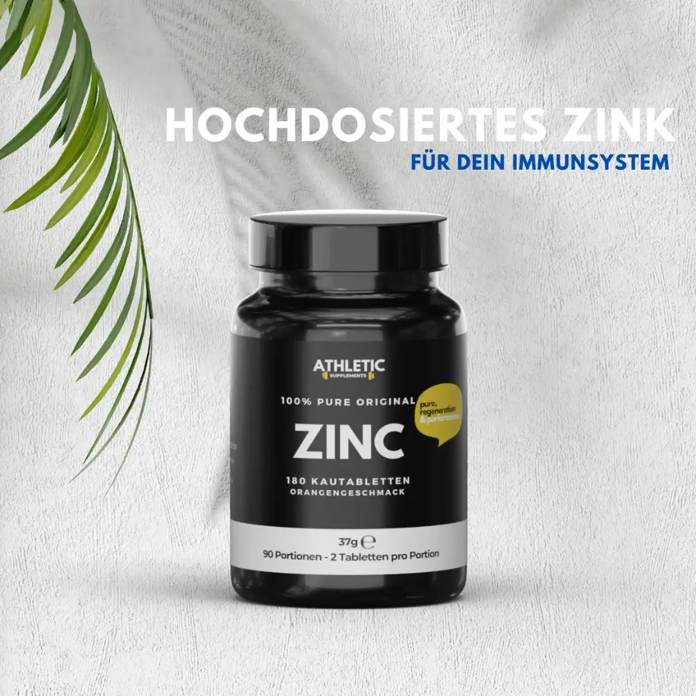 ATHLETIC SUPPLEMENTS Zink Kautabletten Pure